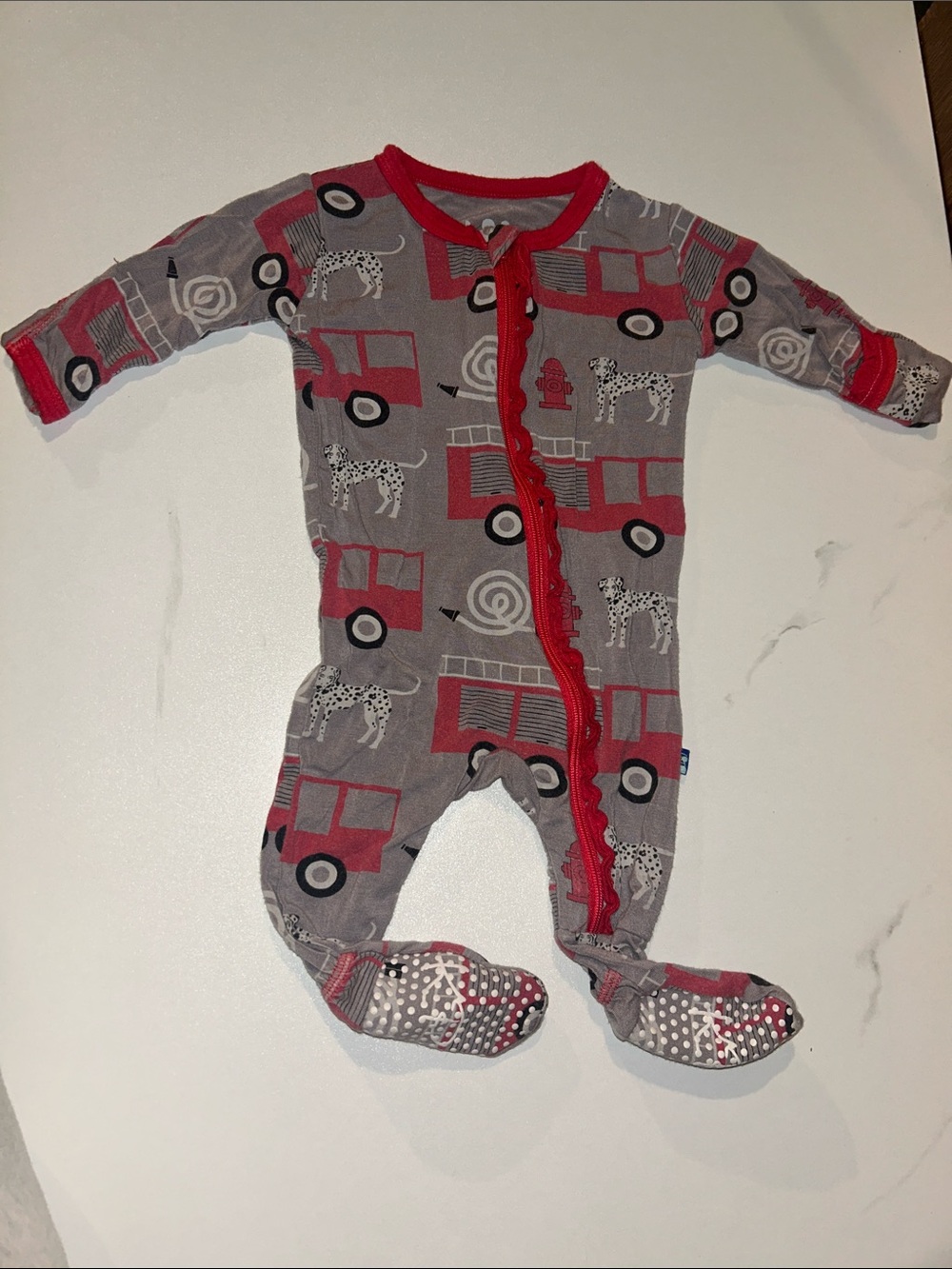 5/$20 Kickee Pants | Firetruck Footie